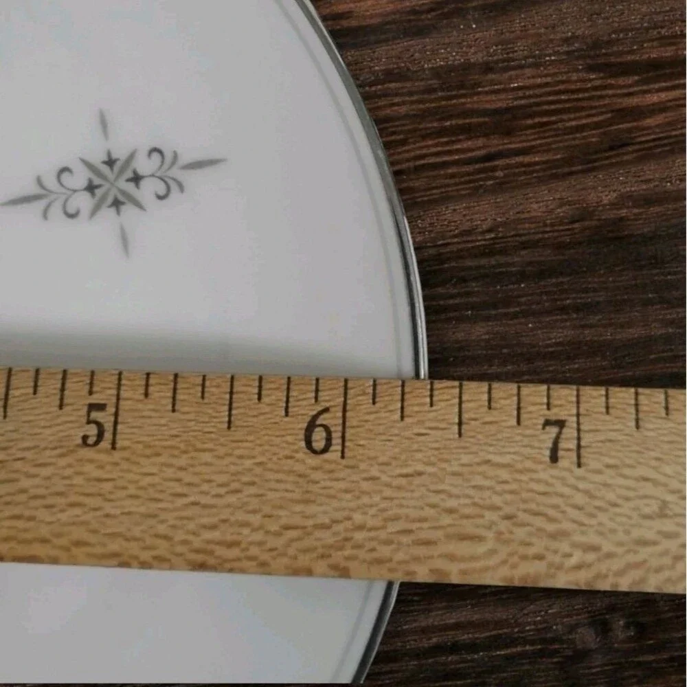 Vintage 1960s Noritake Stella 6602 Bread Dessert Plates Atomic Starburst Set 2